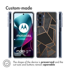 iMoshion Design Hülle für das Motorola Moto G200 - Black Graphic