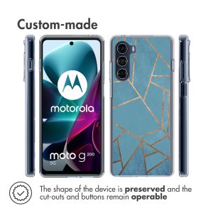 iMoshion Design Hülle für das Motorola Moto G200 - Blue Graphic