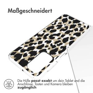 iMoshion Design Hülle für das Galaxy A23 (5G) - Leopard - Schwarz / Grün