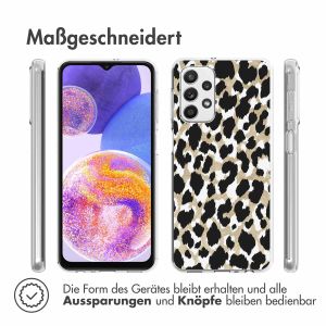 iMoshion Design Hülle für das Galaxy A23 (5G) - Leopard - Schwarz / Grün