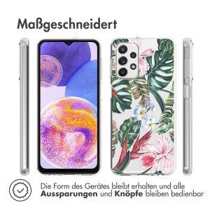iMoshion Design Hülle für das Samsung Galaxy A23 (5G) - Tropical Jungle