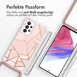 iMoshion Design Hülle mit Band für das Samsung Galaxy A53 - Pink Graphic