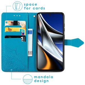 iMoshion Mandala Klapphülle für das Xiaomi Poco X4 Pro 5G - Türkis