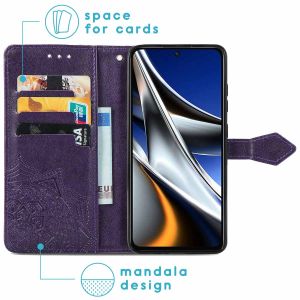 iMoshion Mandala Klapphülle für das Xiaomi Poco X4 Pro 5G - Violett