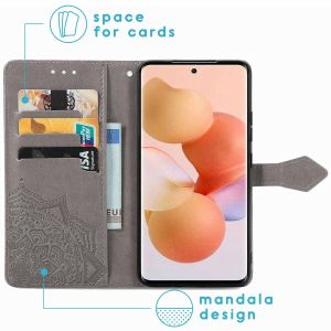 iMoshion Mandala Klapphülle für das Xiaomi 12 Lite - Grau