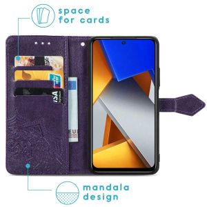 iMoshion Mandala Klapphülle für das Xiaomi Poco M4 Pro 5G - Violett