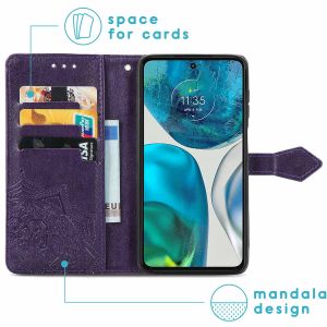 iMoshion Mandala Klapphülle für das Motorola Moto G52 / G82 - Violett