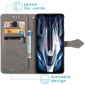 iMoshion Mandala Klapphülle für das Xiaomi Poco F4 GT 5G - Grau