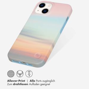 Selencia Aurora Fashion Back Case für das iPhone 14 - ﻿Strapazierfähige Hülle - 100 % recycelt - Sky Sunset Multicolor