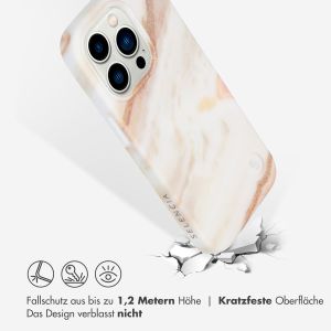 Selencia Aurora Fashion Back Case für das iPhone 14 Pro - ﻿Strapazierfähige Hülle - 100 % recycelt - Weißer Marmor