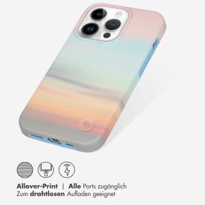 Selencia Aurora Fashion Back Case für das iPhone 14 Pro - ﻿Strapazierfähige Hülle - 100 % recycelt - Sky Sunset Multicolor