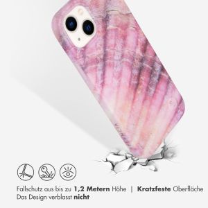 Selencia Aurora Fashion Back Case für das iPhone 14 Plus - ﻿Strapazierfähige Hülle - 100 % recycelt - Ocean Shell Purple