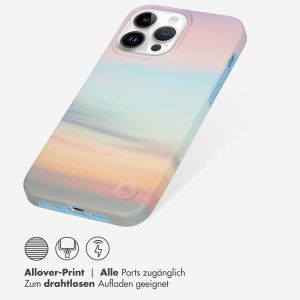Selencia Aurora Fashion Back Case für das iPhone 14 Pro Max - ﻿Strapazierfähige Hülle - 100 % recycelt - Sky Sunset Multicolor