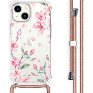 iMoshion Design Hülle mit Band für das iPhone 14 - Blossom Watercolor