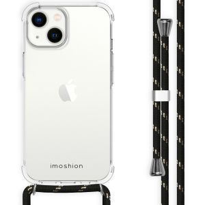 iMoshion Backcover mit Band für das iPhone 14 - Schwarz / Gold