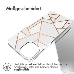 iMoshion Design Hülle für das iPhone 14 - White Graphic