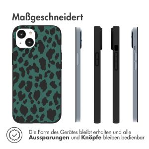 iMoshion Design Hülle für das iPhone 14 - Green Leopard