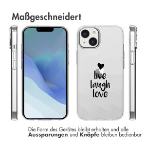 iMoshion Design Hülle für das iPhone 14 - Live Laugh Love