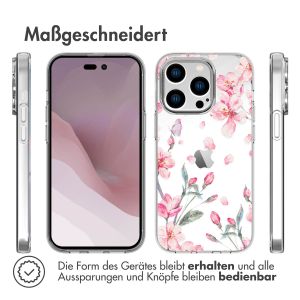 iMoshion Design Hülle für das iPhone 14 Pro - Blossom - Watercolor