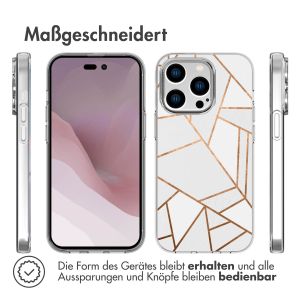iMoshion Design Hülle für das iPhone 14 Pro - White Graphic