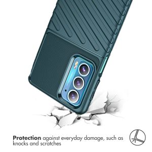 iMoshion Thunder Backcover für das Motorola Edge 20 - Grün