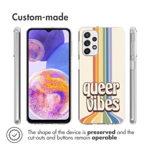 iMoshion Design Hülle für das Samsung Galaxy A23 (5G) - Rainbow Queer vibes