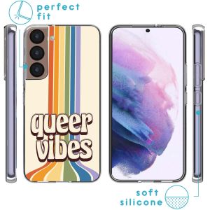 iMoshion Design Hülle für das Samsung Galaxy S22 - Rainbow Queer vibes