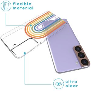 iMoshion Design Hülle für das Samsung Galaxy S22 - Rainbow