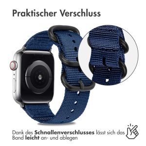 iMoshion Nylonarmband für das Apple Watch Series 1-9 / SE - 38/40/41mm - Dunkelblau