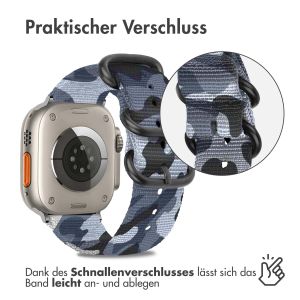 iMoshion Nylonarmband für das Apple Watch Series 1-9 / SE / Ultra (2) - 42/44/45/49 mm - Dunkelgrau