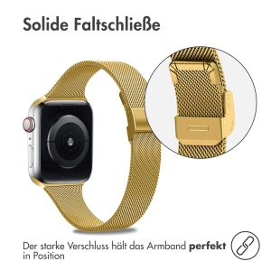 iMoshion Mailändische Faltarmband für das Apple Watch Series 1-9 / SE - 38/40/41mm - Gold