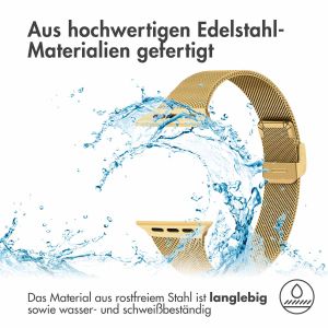 iMoshion Mailändische Faltarmband für das Apple Watch Series 1-9 / SE / Ultra (2) - 42/44/45/49 mm - Gold
