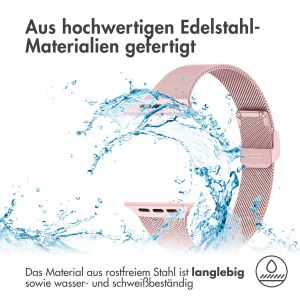 iMoshion Mailändische Faltarmband für das Apple Watch Series 1-9 / SE / Ultra (2) - 42/44/45/49 mm - Rosa