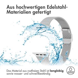 iMoshion Mailändische Faltarmband für das Apple Watch Series 1-9 / SE / Ultra (2) - 42/44/45/49 mm - Silber