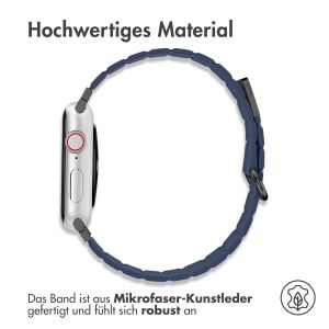 iMoshion Magnetlederarmband für das Apple Watch Series 1-9 / SE - 38/40/41mm - Blau