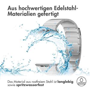 Selencia Edelstahl Magnetarmband für das Apple Watch Series 1-9 / SE - 38/40/41mm - Silber