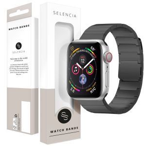 Selencia Edelstahl Magnetarmband für das Apple Watch Series 1-9 / SE - 38/40/41mm - Schwarz