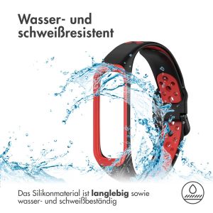 iMoshion Silikonband Sport für das Samsung Galaxy Fit 2 - Schwarz / Rot