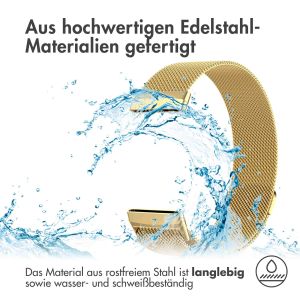 iMoshion Mailändische Magnetarmband für das Fitbit Versa 4 / 3 / Sense (2) - Gold