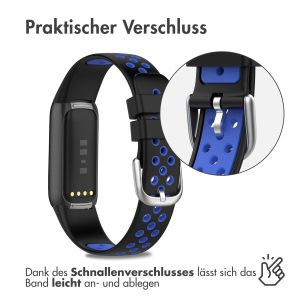 iMoshion Silikonband Sport für das Fitbit Luxe - Schwarz/Blau