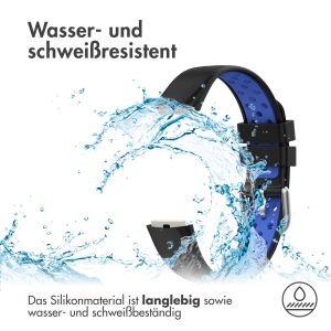 iMoshion Silikonband Sport für das Fitbit Luxe - Schwarz/Blau