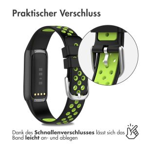 iMoshion Silikonband Sport für das Fitbit Luxe - Schwarz/Grün