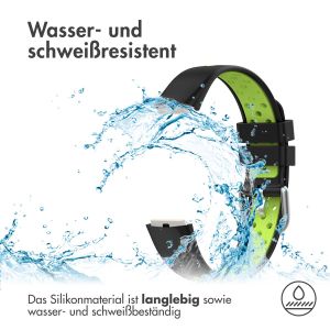 iMoshion Silikonband Sport für das Fitbit Luxe - Schwarz/Grün