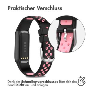 iMoshion Silikonband Sport für das Fitbit Luxe - Schwarz/Rosa