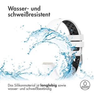 iMoshion Silikonband Sport für das Fitbit Luxe - Weiß/Schwarz