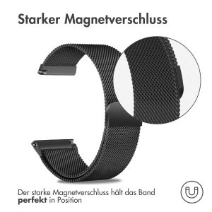 iMoshion Mailändische Magnetarmband - 18-mm-Universalanschluss - Schwarz
