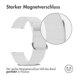 iMoshion Magnetlederarmband - 20-mm-Universalanschluss - Weiß