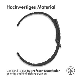 iMoshion Magnetlederarmband - 20-mm-Universalanschluss - Schwarz