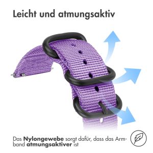iMoshion Nylonarmband - 22-mm-Universalanschluss - Violett