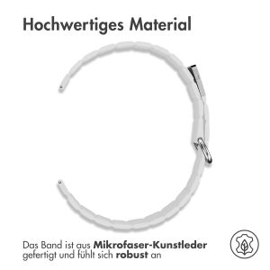iMoshion Magnetlederarmband - 22-mm-Universalanschluss - Weiß